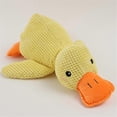 thumbnail image 3 of Juguete de peluche para masticar con forma de pato calmante Mellow Dog, color rosa, 3 of 5