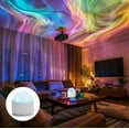 thumbnail image 4 of 2 Scene - Ocean Wave & 3D Water Ripple Projector Light, Northern Light Projector, 16 Colors Galaxy Ceiling Lamp Mood Ambient Lighting for Bedroom, Rechargeable, Remote Control, Gift, 4 of 7