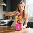 thumbnail image 4 of 530ML Powerful Portable Suitable For USB Type C Rechargeable Food Processors Fruit Mixers Mini Juicers Mixing Cups Star Juicer Diet Juicer by Seller Juicer Cup Masticating Juicer Prejudice 1987 Wooden, 4 of 5