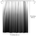 thumbnail image 5 of Americanflat 71x74 Ombre Grey Shower Curtain - Water Resistant - Polyester Fabric, 5 of 7