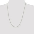 thumbnail image 4 of 925 Sterling Silver Box Chain Styles Necklace 1.3 mm Elongated 24 inch, 4 of 4