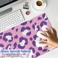 thumbnail image 4 of Long Mouse Pads for Desk,Pink and Purple Of Leopard Print Desk Mats on Top Of Desks, Desk Mouse Pad Extra Large with 3mm Non-Slip Base and Stitched Edge for Gaming,Office,Work,Home 35.4"x15.7", 4 of 6