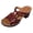 Red, variant on Women's Slip On Platform Chunky Heel Sandals Comfortable Open Toe Fashion Snakeskin Slide Dress Sandal Silver Size 6