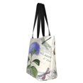 thumbnail image 2 of Kll Tote Bag For Women Vintage Flower Print Shopping Grocery Reusable Bags For Office School Shopping Travel, 2 of 7