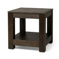 thumbnail image 1 of Maven Lane Paulo Wooden Side Table in Weathered Brown Finish, 1 of 6