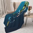 thumbnail image 3 of Sikiie Big bass fish1 Print Cozy Flannel Fleece Throw Blanket: Lightweight & Thick for All Seasons - Perfect for Women, Men, & Kids-60"x50", 3 of 6