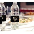 thumbnail image 3 of Darling Souvenir Classic Black With Heart WaterBottleLabels Self Adhesive Party Collection Cheers To 40WaterBottleStickers Great For Wedding, Birthday, Anniversary Party- Pack Of 32, 3 of 6