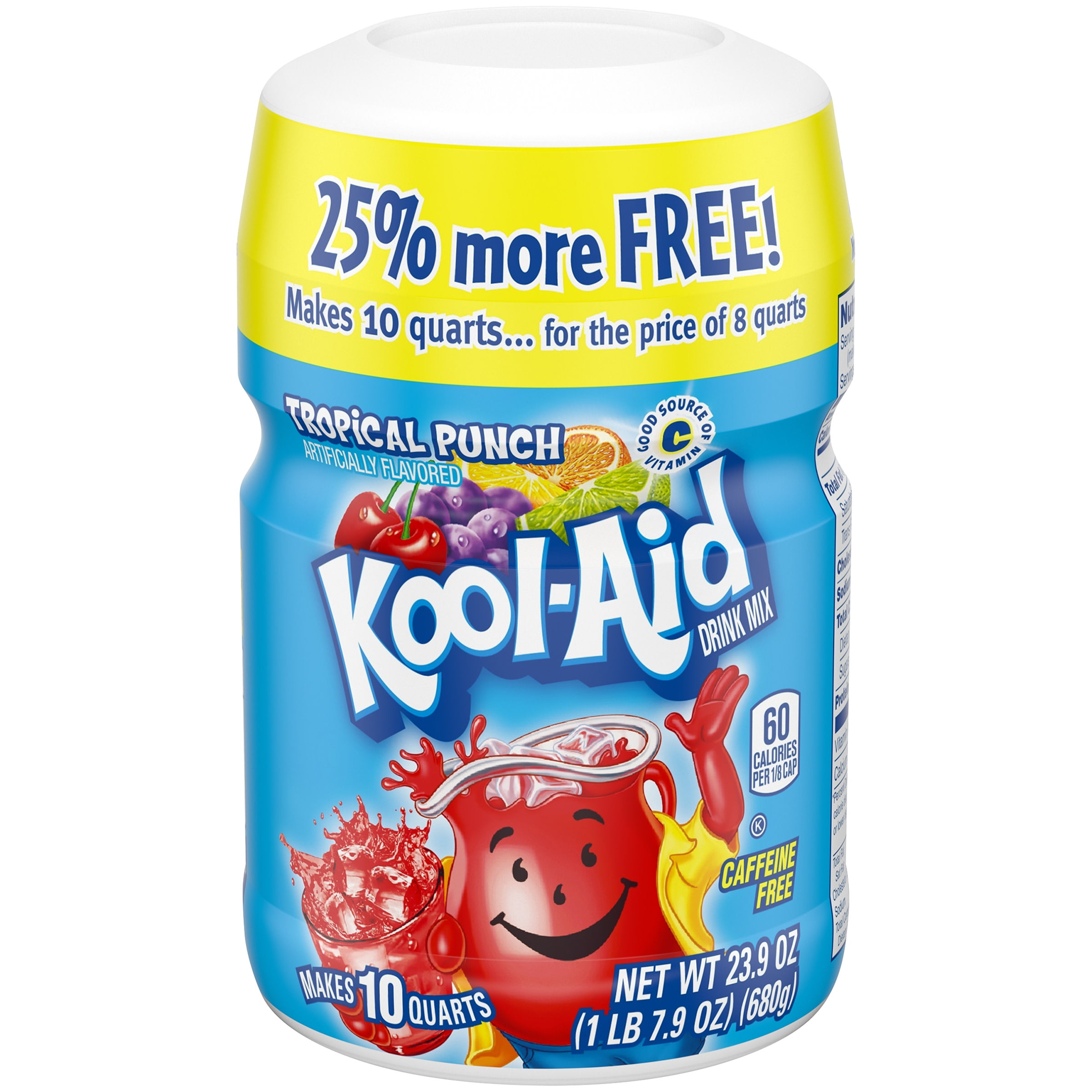 KoolAid SugarSweetened Tropical Punch Artificially Flavored Powdered