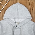thumbnail image 5 of renvena Girls Casual Hooded Jumpers Pullover Hoodie Long Sleeve Sweatshirts with Pocket 3-14 Grey 5-6, 5 of 7