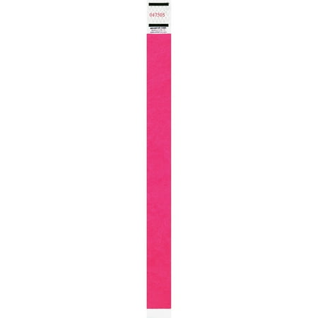 Tyvek Event Wristbands - Advantus, AVT91121, Neon Tyvek Wristbands, 500 / Pack, Neon Pink