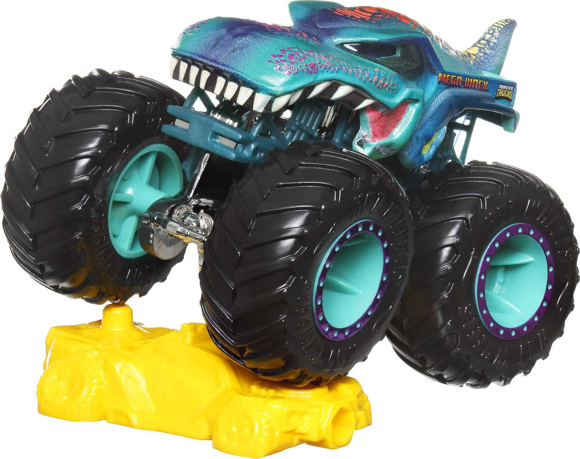 Hot Wheels Monster Trucks, 1:64 Scale Toy Truck & 1 Crushable Car (Styles May Vary) - image 5 of 6
