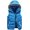 B-blue, variant on CoCopeaunts Women Quilted Vest Shiny Down Vest Plus Size Winter Vest Down Jacket Coat with Hood