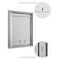 thumbnail image 4 of Stainless Steel Outdoor Cupboard Door with Recessed Handle, Single Access Cabinet Door, 4 of 8