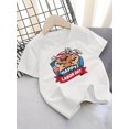 thumbnail image 1 of Happy Labor quot; Cotton T-Shirt for Girls - Casual & Comfy Short-Sleeve Summer Top, Lightweight and Breathable Fabric, Perfect for Youngsters' Celebrations, Everyday Youngsters Clothing, 1 of 6