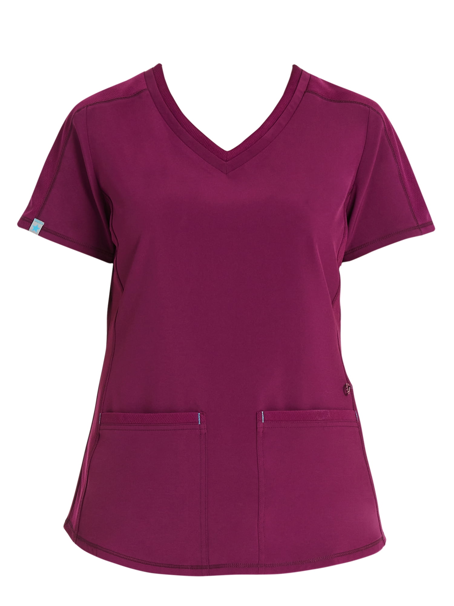 Scrubstar Women's Premium Performance Stretch Double V-Neck Scrub Top, Sizes XS-3XL
