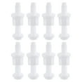 thumbnail image 1 of Uxcell 8Pcs Tornillos de bisagra de asiento de inodoro, tornillo de bisagra de plástico universal blanco con tuercas y arandelas para fijar el asiento superior del inodoro, 1 of 6