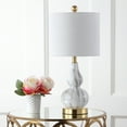 thumbnail image 3 of JONATHAN Y Anya 20.5" Mini Glass LED Table Lamp, Black/White, JYL1028D, 3 of 9