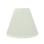 Aspen Creative 59176 Transitional Pleated Empire Shape UNO Construction Lamp Shade in Off White, 11-1/2" Wide (5" x 11-1/2" x 9-1/2")