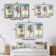 thumbnail image 4 of Designart "Faded Memories Tropical Palm Tree II" Meadow Framed Wall Art Set Of 3 - Green Traditional Frame Canvas Set For Living Room Decor, 4 of 6