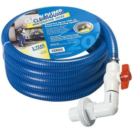 Photo 1 of Clean Dump (Cdhv-20) 20' Length Discharge Hose With Drip Proof Valve---grey color not blue 