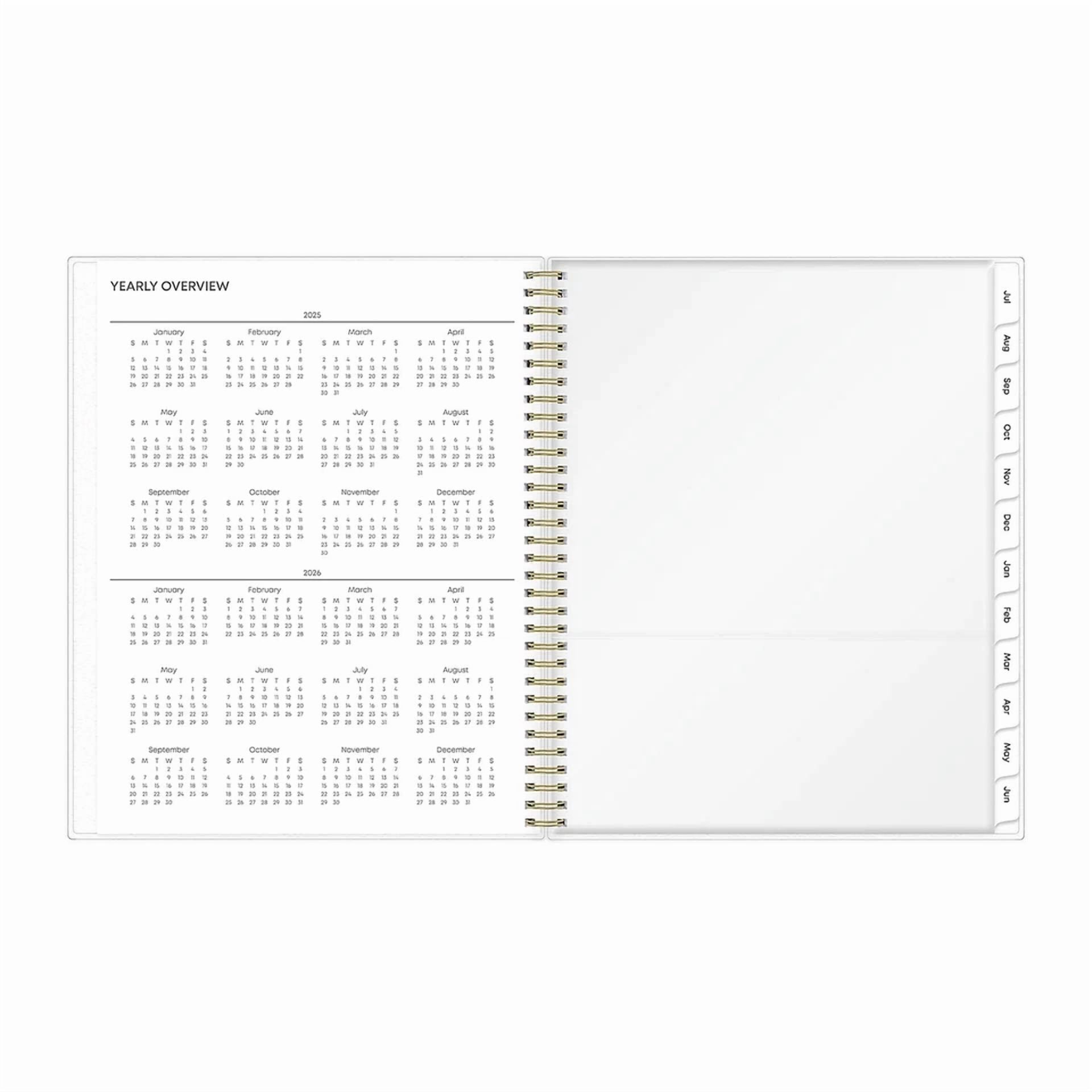 2025-2026 Blue Sky Gemma 8.5" X 11" Academic Year Weekly & Monthly Planner
