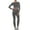 Dark Grey, variant on Women's Two Piece Tracksuit Crop Top Outfit Sweat Suit Active Wear Sports Athletic Yoga Legging Workout Set High Waisted Clothing Sets Black Small
