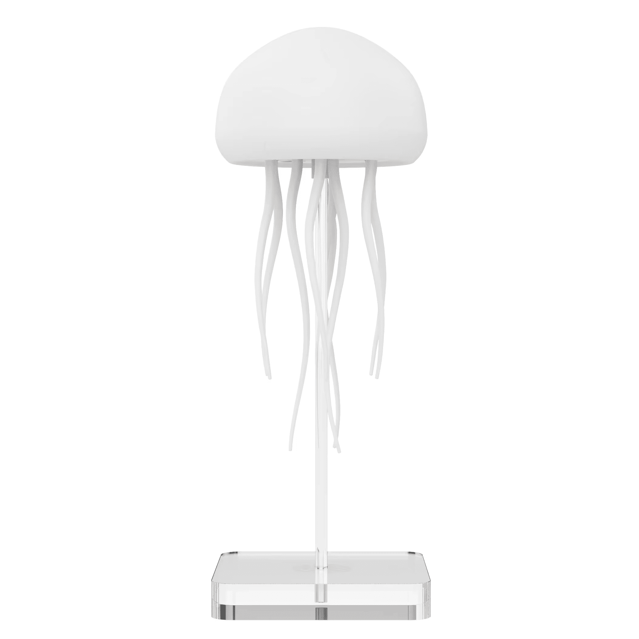 The jellyfish Atmosphere Light Voice Control Night Lights Lamp With Warm Light Full Color RGB LED Two modes Auto Rotate Tentacles Gradient Bedside Lamp Type-C