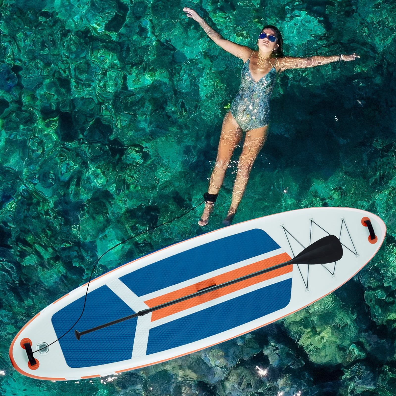 EverPick 10 ft 5 in Inflatable Stand Up Paddle Board (SUP) for Adults & Youth - Wide Stable Design with Premium SUP Accessories Kit, Non-Slip Comfort Deck, Travel Backpack, Pump & Adjustable Paddle