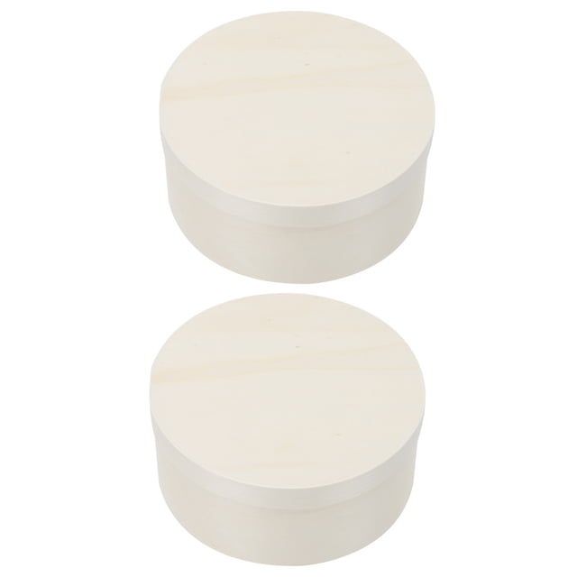 BEADCEST 2Ud Caja De Empaque Para Pastel De Madera Natural Beige Para Almacenaje Y Ecológico