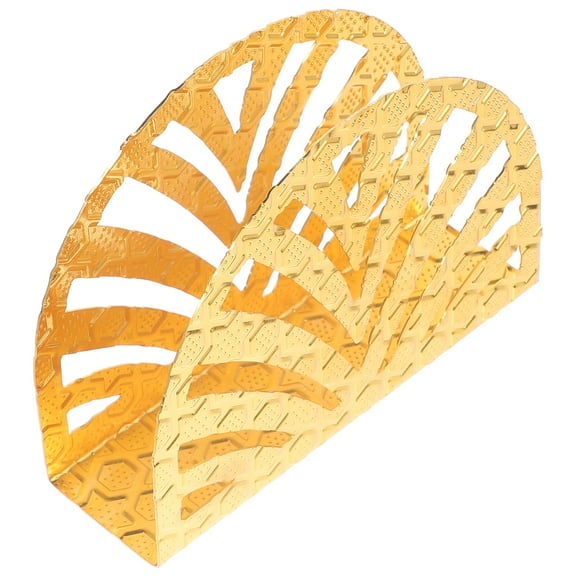 WHAMVOX  Standing Napkin Holder Holders for Paper Napkins Dinner Tabletop Golden