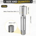 thumbnail image 2 of Uxcell Hand Plug Tap M34 x 1.5 H2 Thread Plug Style Screw Tapping Threading Tool, 2 of 6
