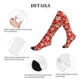 thumbnail image 5 of Lsque Lilies Flowers Pattern Sport Compression Socks for Men & Women 15-20 mmHg Knee High Nurse Pregnant Running Medical and Travel Athletic, 5 of 6