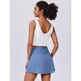 thumbnail image 2 of Pinspark Tennis Skirts for Women V-Waisted Athletic Skort Quick Dry Golf Skirts with 2 Pockets Shorts, 2 of 6