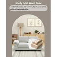 thumbnail image 3 of 79" Cream White Velvet Storage Sofa - Modern 2-Seater Loveseat with Hidden Storage, Space-Saving Design for Living Room & Small Homes, 3 of 21