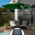 thumbnail image 4 of Best Choice Products 10ft Solar LED Lighted Patio Umbrella w/ Tilt Adjustment, UV-Resistant Fabric - Green, 4 of 8