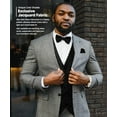 thumbnail image 5 of Vittorio Farina Men's Woven Paisley Vest, Necktie, Bow Tie and Pocket Square Set (Black Back), 5 of 49