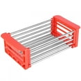 thumbnail image 4 of Cesta de fregadero duradera Higoodz organizador de vajilla estante para platos hogar cocina baño azul/rojo, 4 of 8
