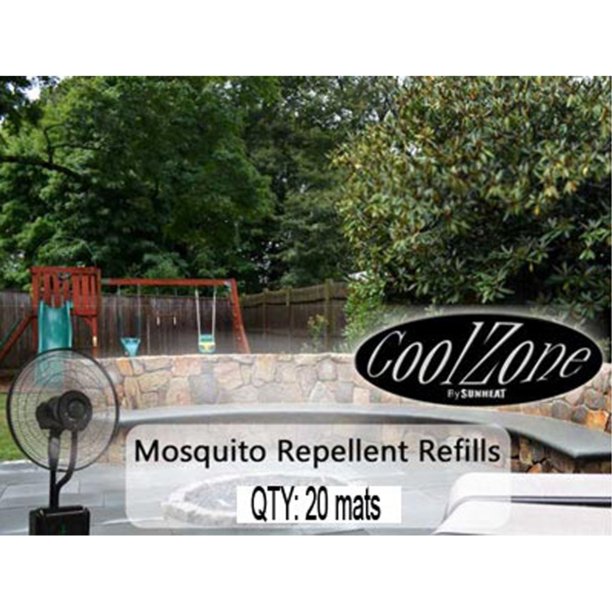 20 Pack Mosquito Mats for CZ500 Ultrasonic Dry Misting Fan
