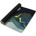 thumbnail image 3 of Golden Line Art Mountain at Night Large Mouse Pad Extended Gaming Mouse Pad Waterproof Desk Mat with Stitched Edge,Non Slip Base Keyboard Mouse pad for Home Office 35.4" X 15.7", 3 of 6