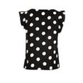 thumbnail image 7 of Tank Tops For Women Fashion Polka Dot Casual Chiffon Shirt Sleeveless Ruffled Sleeve Shirt Summer Camisole Tops For Women, 7 of 7