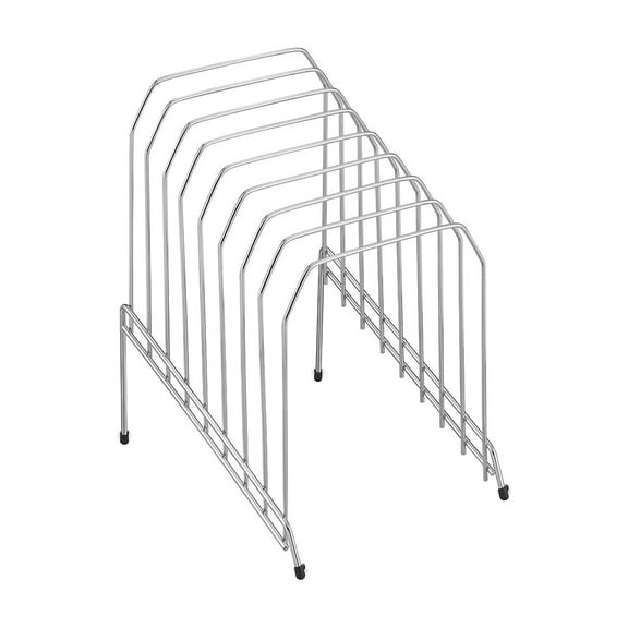 Staples Metal Incline Desktop File Sorter 8 Compartments Chrome (10853)