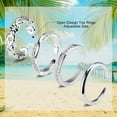 thumbnail image 2 of 4Pcs Silver Toe Rings for Women, Adjustable Toe Rings Simple Open Band, Summer Beach Foot Jewelry Set Toe Ring Silver, Sterling Silver Rings for Gift, 2 of 8