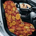 thumbnail image 2 of Garronmavis Retro Floral Car Seat Towel Cover Stain Resistant Breathable Non-Slip 1 PC Front Seat Protector Universal Fit Easy Installation for Daily Sports Use for Cars SUV Trucks Sedan Van, 2 of 9