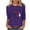 Purple, variant on Lazyguy Fourth of July, T-Shirts Women Graphic Printed Loose Shirts Round Neck Bracelet Sleeves Tees Tops for Festival Party S-4XL Navy