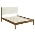 thumbnail image 6 of Modway Olea Channel Tufted Boucle Solid Wood Full Platform Bed in Feather Walnut, 6 of 9
