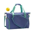 thumbnail image 1 of Lipstore Pickleball Racket Bag Crossbody Bag with Zipper Portable Carrying Bag Adjustable Cyan, 1 of 6
