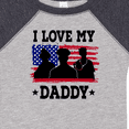 thumbnail image 4 of Inktastic Military Dad I Love My Daddy Boys or Girls Baby Bodysuit, 4 of 5