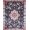 Navy Blue Pink, Pattern 4, variant on ODIKA 8'x10' Washable Area Rug Non-Slip Chair-Friendly Mat Scatter Pink Boho Delicate Scroll Vine Border Entry Door Entryway for Dining Room, Large Office, Lounge