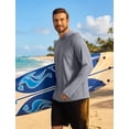 thumbnail image 4 of COOFANDY Men Quick Dry UPF 50+ Sun Shirt Long Sleeve Sun Protection Fishing Shirts Moisture Wicking Hoodie Hiking Rash Guard, 4 of 6