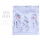 thumbnail image 2 of Cortina de ducha BuyWeek Cortina navideña 3D personalizada Muñeco de nieve, 2 of 12